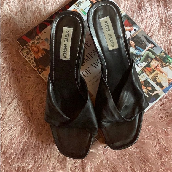 Steve Madden LEATHER wedges - Picture 2 of 4